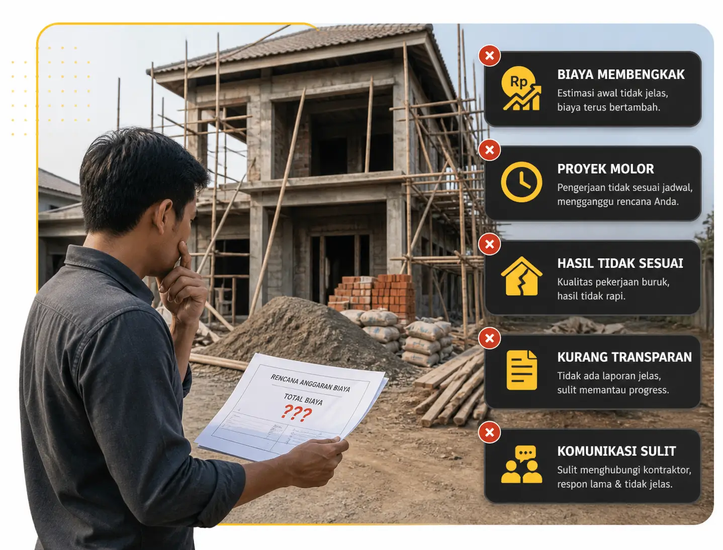 Masalah bangun rumah dan renovasi rumah